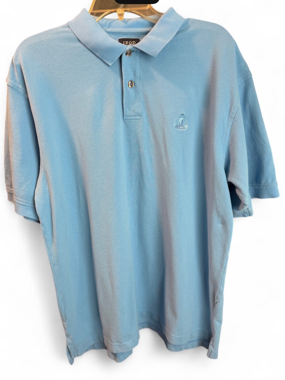 IZOD Silk Wash 100% Cotton Polo Men’s Blue Polo- Size Large